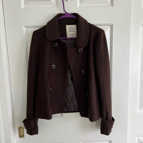 Jackets & Coats Urban Behavior Size Xs Brown Pea Coat Poshmark